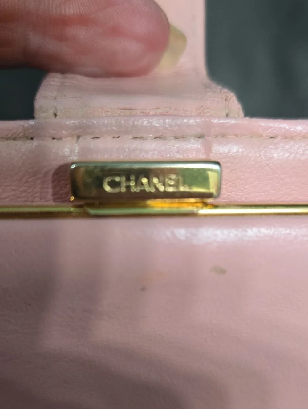 CHANEL Pink Caviar Long Leather CC-Embossed Wallet